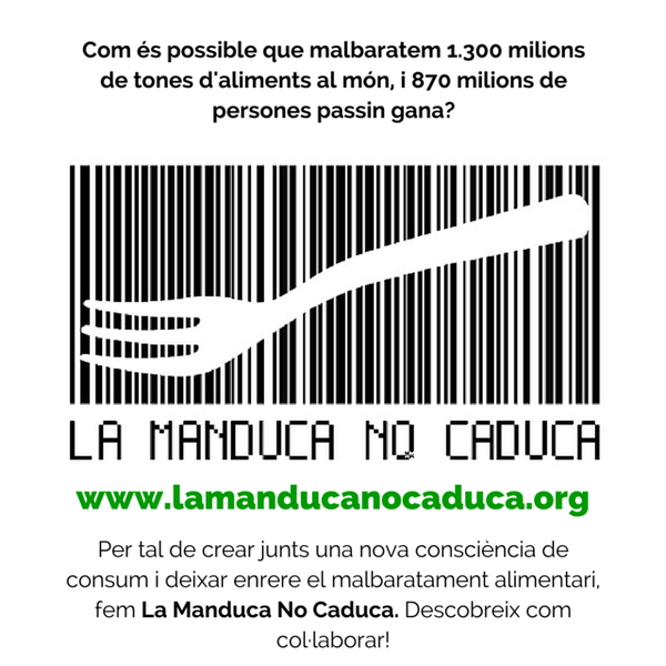 Com és possible que malbaratem 1.300 milions de tones d'aliments al món, i 870 milions de persones passin gana?