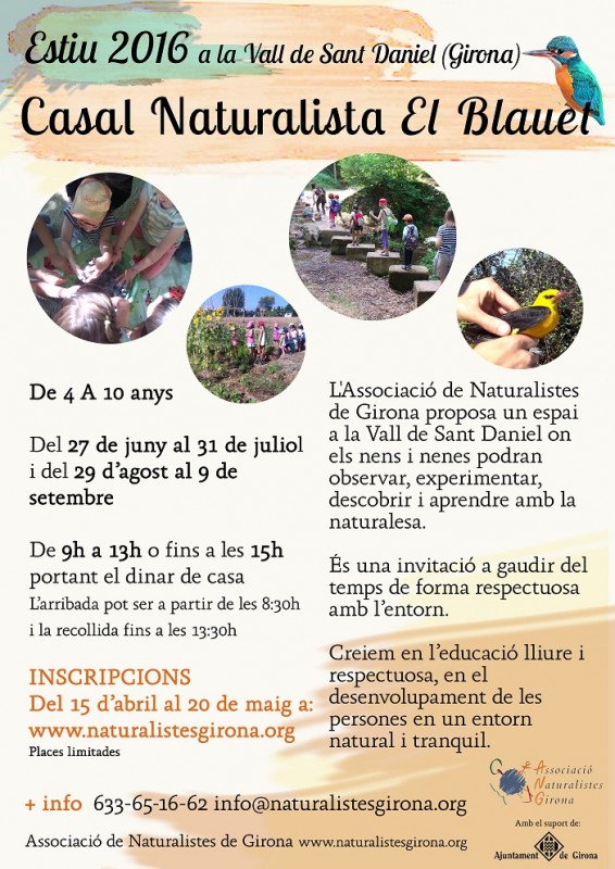 Descobreix la natura més propera! INSCRIU-TE al Casal d'estiu El Blauet