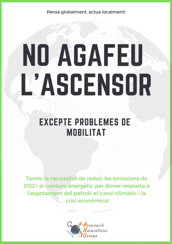Campanya de sensibilització energètica, NO AGAFEU L’ASCENSOR!