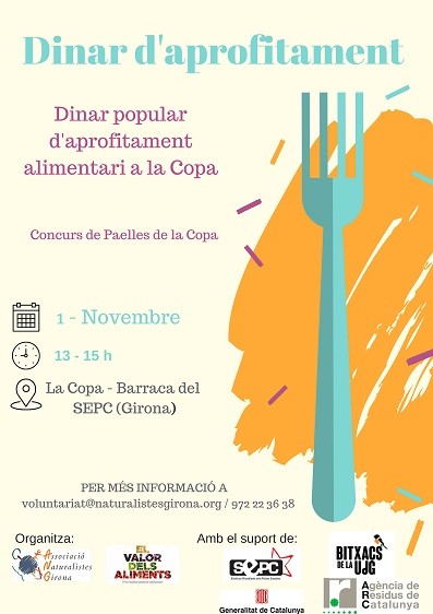 L'ANG participa en el concurs d'arrossos amb un dinar d'aprofitament alimentari.