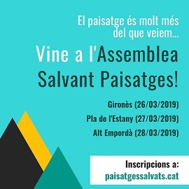 L’ANG, Limnos i Iaeden-Salvem l’Empordà, us convoquem a la segona assemblea de Paisatges Salvats